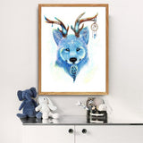 Maxbell 5D DIY Diamond Painting Embroidery Cross Craft Stitch Kit Wolf
