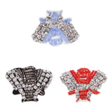 Max Shell Shape Sequins Beaded Decorative Applique Patches for Clothes Hat Red