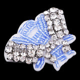 Max Shell Shape Sequins Beaded Decorative Applique Patches for Clothes Hat Blue