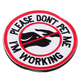 Max Service Dog Patch Embroidery Patch Armband Badge Hook & Loop 4#