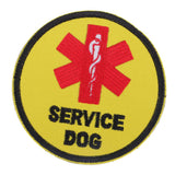 Max Embroidery Sew On Patch Service Dog Applique for Bag Hat Jeans Craft Yellow