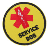 Max Embroidery Sew On Patch Service Dog Applique for Bag Hat Jeans Craft Yellow