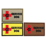 Max SERVICE DOG Embroidery Patch Sew-on Armband Applique Badge Outdoor Brown