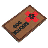 Max SERVICE DOG Embroidery Patch Sew-on Armband Applique Badge Outdoor Brown