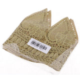 Maxbell 1 Yards Lace Ribbon Crafts Trim DIY Embroidered For Sewing Decoration 14.3cm Wide