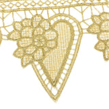 Maxbell 1 Yards Lace Ribbon Crafts Trim DIY Embroidered For Sewing Decoration 14.3cm Wide