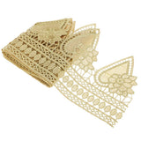 Maxbell 1 Yards Lace Ribbon Crafts Trim DIY Embroidered For Sewing Decoration 14.3cm Wide