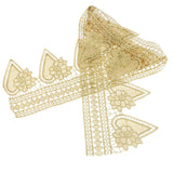 Maxbell 1 Yards Lace Ribbon Crafts Trim DIY Embroidered For Sewing Decoration 14.3cm Wide