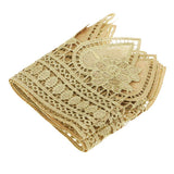 Maxbell 1 Yards Lace Ribbon Crafts Trim DIY Embroidered For Sewing Decoration 14.3cm Wide