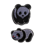 Max Cute Panda Embroidered Patches Animals Stickers for Kids DIY Decoration 1#