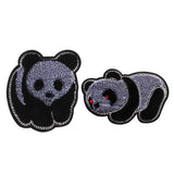 Max Cute Panda Embroidered Patches Animals Stickers for Kids DIY Decoration 1#
