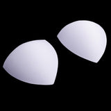 Max 3 Pairs Soft Women's Triangle Bra Pads Inserts for Sports Bra Bikini White