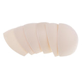 Max 3 Pairs Soft Women's Triangle Bra Pads Inserts for Sports Bra Bikini Nude