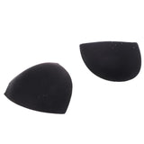 Max 3 Pairs Triangle Sewing In Insert Foam Soft Cup Removable Padded  Black