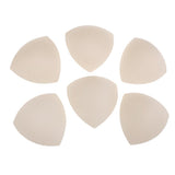 Max 3 Pairs Triangle Sewing In Insert Foam Soft Cup Removable Padded  Brown