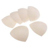 Max 3 Pairs Triangle Sewing In Insert Foam Soft Cup Removable Padded  Brown