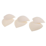 Max 3 Pairs Triangle Sewing In Insert Foam Soft Cup Removable Padded  Brown