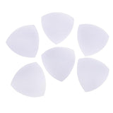 Max 3 Pairs Triangle Sewing In Insert Foam Soft Cup Removable Padded  White