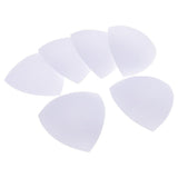 Max 3 Pairs Triangle Sewing In Insert Foam Soft Cup Removable Padded  White