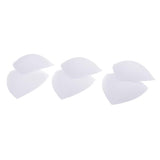 Max 3 Pairs Triangle Sewing In Insert Foam Soft Cup Removable Padded  White