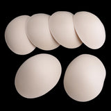 Max 3 Pairs Beige Soft Round Bra Pads Inserts for Sports Bikini Top Swimsuit Bra