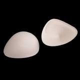 Max 3 Pairs Triangle Bra Pads Inserts Sponge Foam Push Up Pad for Swimwear Nude