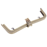 Maxbell Metal Purse Clasp Frame Lock Handle DIY Bag Clasp Lock Accessories Bronze