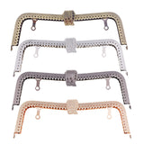 Maxbell Metal Purse Clasp Frame Lock Handle DIY Bag Clasp Lock Accessories Bronze