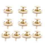 Maxbell 10 Sets Double Sided Nail Magnetic Button Clasp Sewing Fasteners Gold 18mm