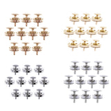Maxbell 10 Sets Double Sided Nail Magnetic Button Clasp Sewing Fasteners Gold 18mm