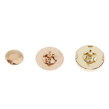 Maxbell 10 Sets Double Sided Nail Magnetic Button Clasp Sewing Fasteners Gold 18mm