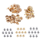 Maxbell 10 Sets Double Sided Nail Magnetic Button Clasp Sewing Fasteners Gold 18mm