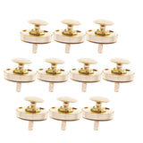 Maxbell 10 Sets Double Sided Nail Magnetic Button Clasp Sewing Fasteners Gold 18mm