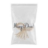 Max 5Pcs Nylon Coil Zippers Closed End Invisible Zipper for Sewing Dark Beige