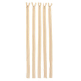Max 5Pcs Nylon Coil Zippers Closed End Invisible Zipper for Sewing Dark Beige