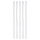 Max 5Pcs Nylon Coil Zippers Closed End Invisible Zipper for Sewing White