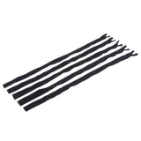 Max 5Pcs Nylon Coil Zippers Closed End Invisible Zipper for Sewing Black