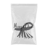 Max 5Pcs Nylon Coil Zippers Closed End Invisible Zipper for Sewing Black