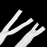 Max 5Pcs Nylon Coil Zippers Closed End Invisible Zipper for Sewing Light Beige