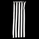 Max 5Pcs Nylon Coil Zippers Closed End Invisible Zipper for Sewing Light Beige
