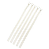 Max 5Pcs Nylon Coil Zippers Closed End Invisible Zipper for Sewing Light Beige