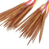 Maxbell 18Pc/set Mixed Color Circular Bamboo Knitting Needles Crocheting Tools 60cm