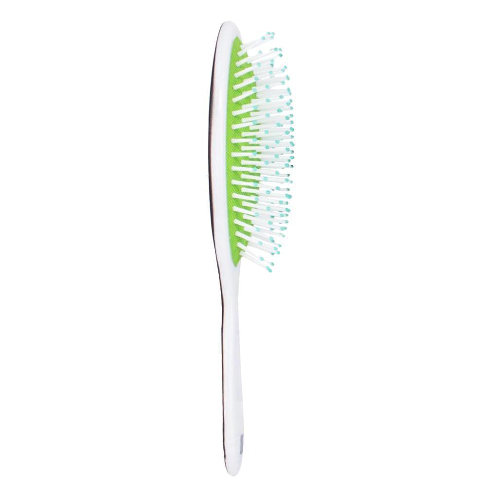 Maxbell Fashion English Letter Hairbrush Round Hair Brush Straightener Comb Blue - Aladdin Shoppers