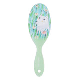 Max 1 Piece Cute Cartoon Pattern Hair Brush Plastic Massage Comb for Girl Green