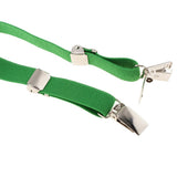 Max Easy Clip-On Y-Back Suspenders with Clips for Kids & Toddlers  Green