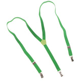 Max Easy Clip-On Y-Back Suspenders with Clips for Kids & Toddlers  Green