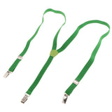 Max Easy Clip-On Y-Back Suspenders with Clips for Kids & Toddlers  Green