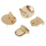 Max Bag Closure Catch Tuck Lock Clasp Fasteners for LeatherCraft Gold Round