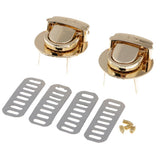 Max Bag Closure Catch Tuck Lock Clasp Fasteners for LeatherCraft Gold Round