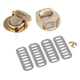 Max Bag Closure Catch Tuck Lock Clasp Fasteners for LeatherCraft Gold Round